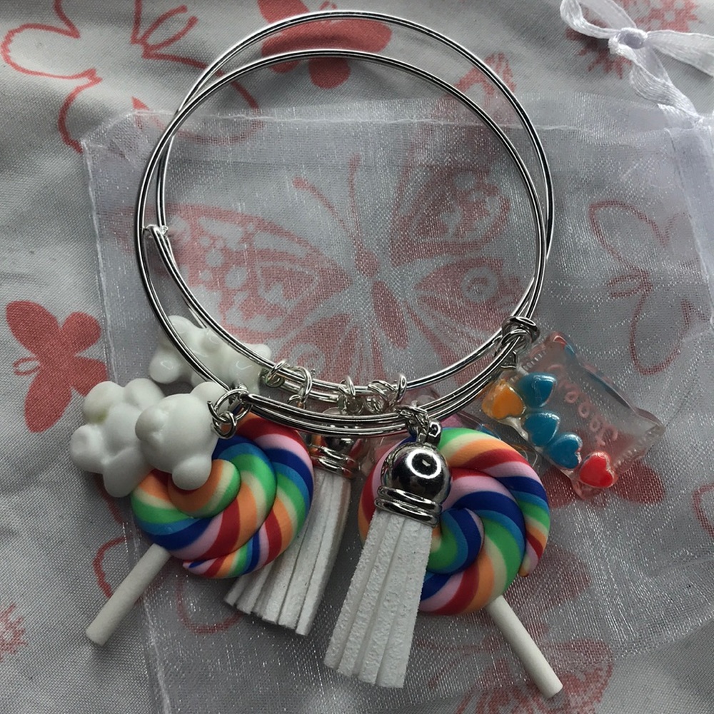 White colorful bangle